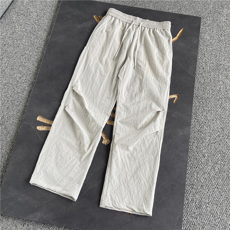 新款夏季宽松休闲直筒裤纯色百搭-LK80100-特批35,男装休闲裤,电商A061