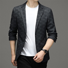 M3373-1钱塘2020-2秋季中年男士修身西服时尚休闲百搭外套P142，男装西服，钱塘207-2