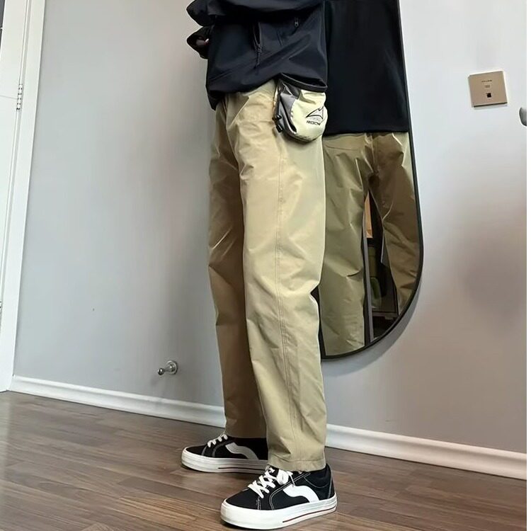 日系多口袋藏青色工装裤男春秋款伞兵裤子锥形修身户外登山冲锋裤,男装工装外套,星座218-1（原230）