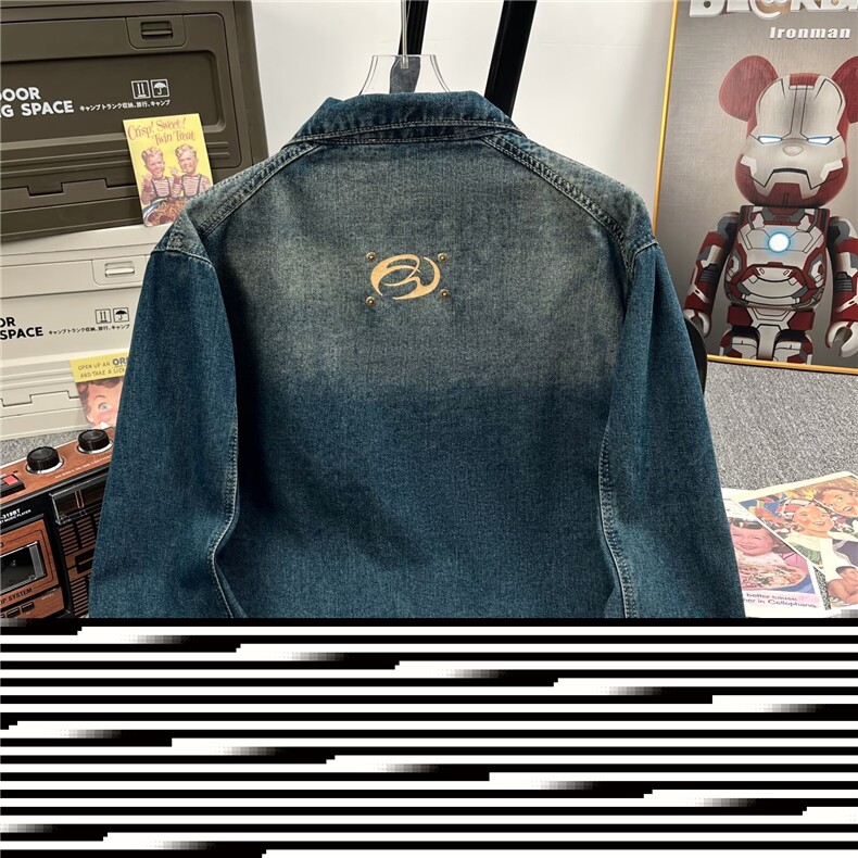 牛仔夹克男2024新款秋季工装潮牌水洗N655-P75,男装夹克,星座1109-3