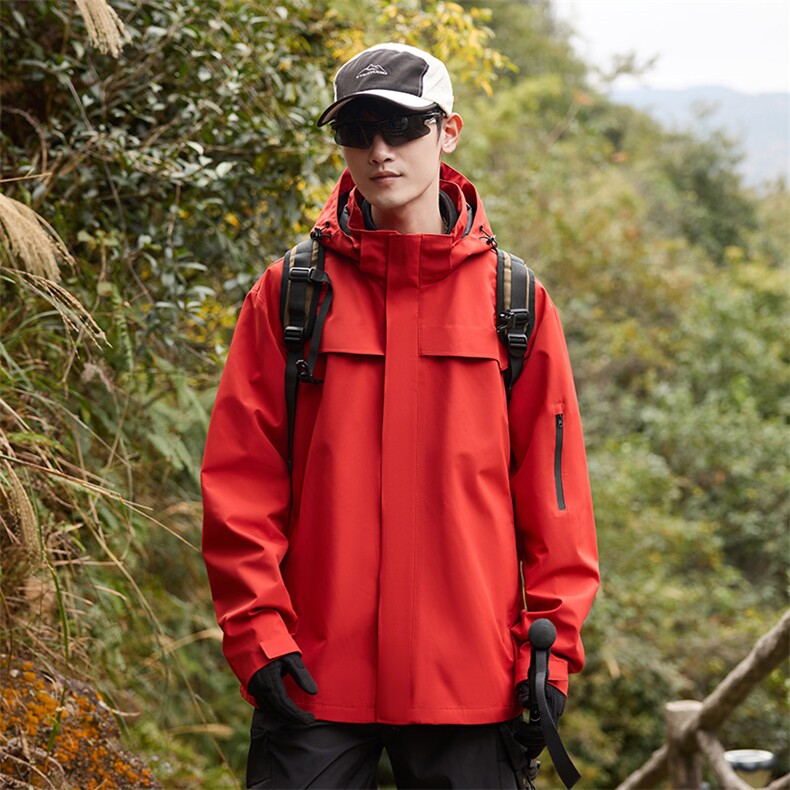 新款男女高品质户外登山服青少年学生冲锋衣夹克外套HS6606,男装夹克,星座1206（原A206）