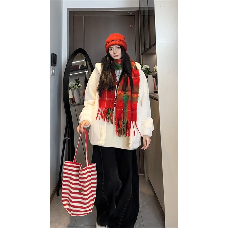 仿兔毛棉衣加绒加厚连帽情侣棉服保暖男女外套D2661-TP70138,男装棉衣,电商A102