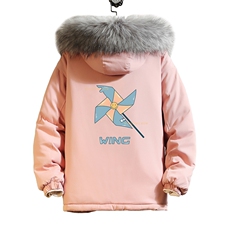 MM48112-P130冬季大毛领衣男士大码加厚袄男服砖墙，男装棉衣，电商A040A