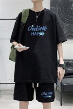 ！重磅推荐！2022夏季男士华夫格短袖T恤套装HTZ02P50，男装T恤，电商B220