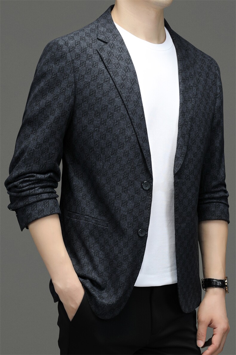 M3390-1钱塘2020-2秋季时尚潮流休闲百搭男士修身西装外套P142,男装西服,钱塘207-2
