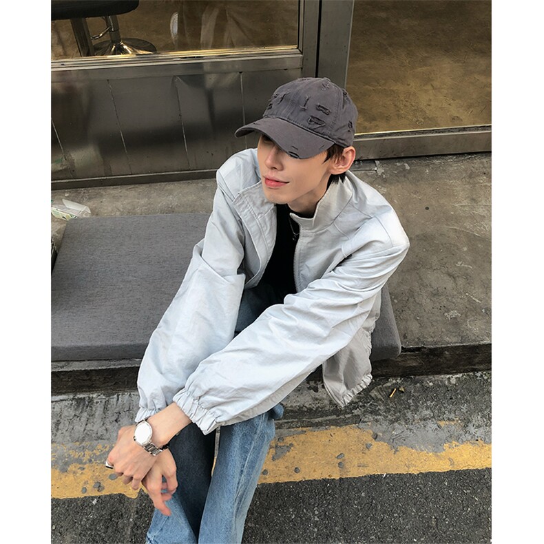现货自制垫肩三防面料cleanfit外套子母带夹克男女,男装夹克,星座807
