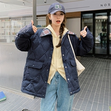 【新款首-发】90%新标白鸭绒羽绒服韩版拼接加厚外套女装，女装羽绒服，浙宝285（原212）