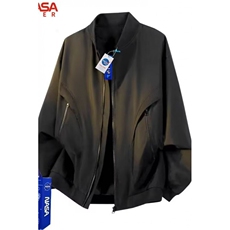 网络图现货美式印花男女新款拉链宽松百搭舒适棒球服JH4119-P49，女装职业装，星座715-7