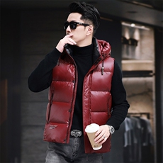 实体男士羽绒服马甲主推大货品质高精品，男装羽绒服，钱塘207-1