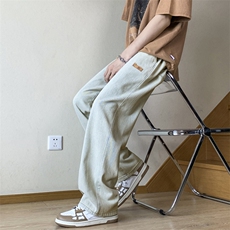 新品牛仔抗皱舒适百搭长裤简约时尚休闲K825-特批37，男装休闲裤，星座718-1
