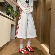 2025夏季新款美式运动条纹宽松休闲七分裤B315-K25681-特P35控68，男装休闲裤，电商B315