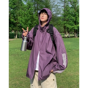 防晒衣男女夏季防晒真抽绳轻薄户外休闲皮肤衣外套潮 W9311图片