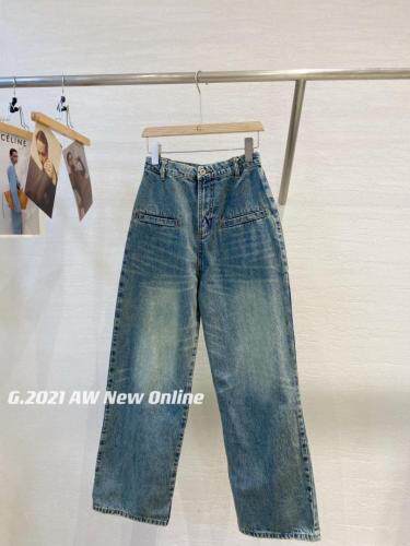 秋季新款设计款牛仔阔腿裤，其它，G