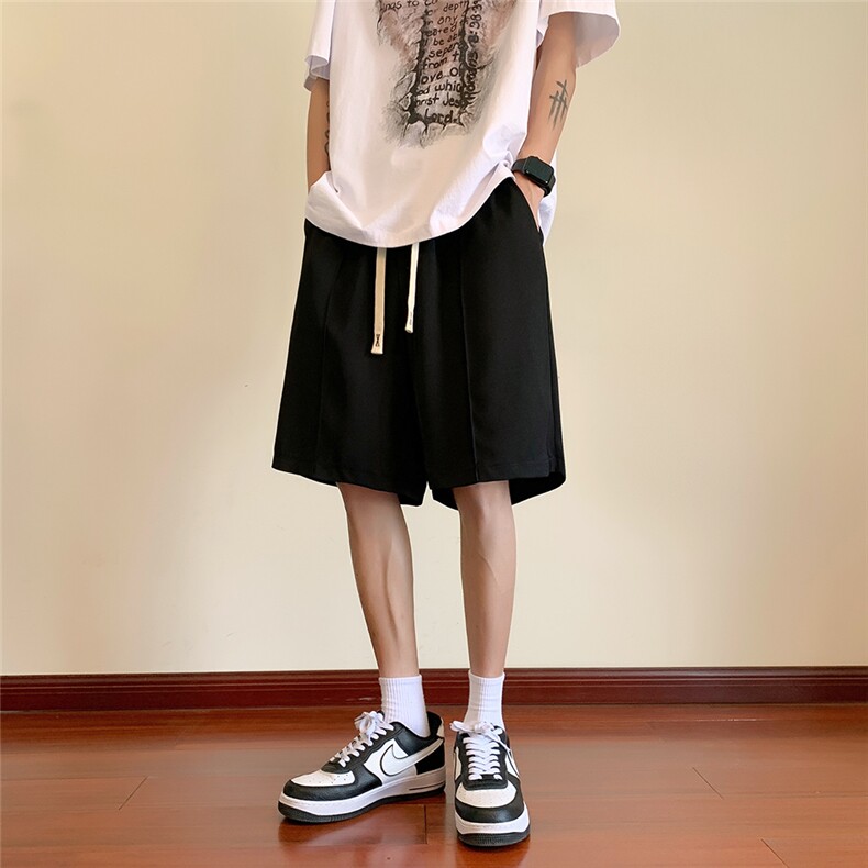 深度库存抖音得物冰丝西裤男士宽松休闲短裤垂感西裤DK13-特批28,男装西裤,电商A099