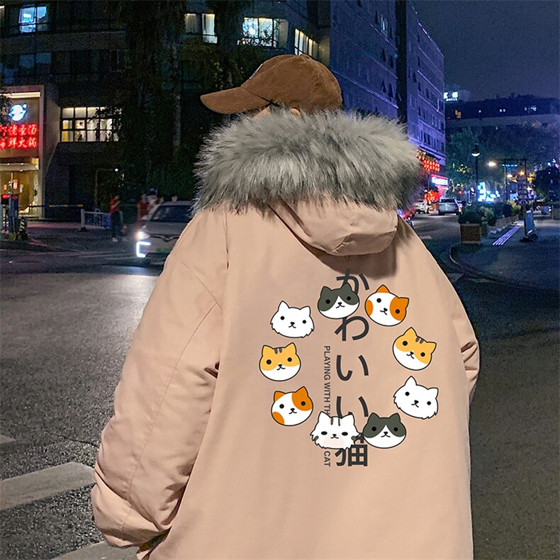 MM48215-P130冬季大毛领棉衣男士大码加厚棉袄男棉服,男装棉衣,电商A040