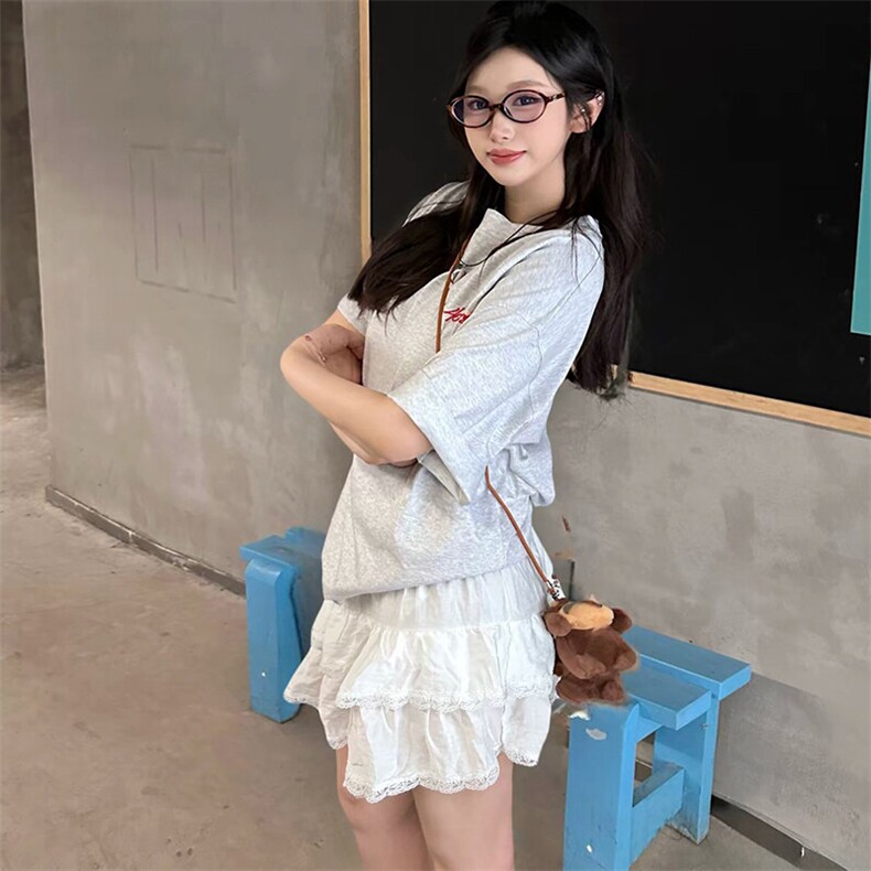 万针全刺绣工艺抖音得物高品质260克重磅纯棉双纱美式高街短袖T恤,男装T恤,电商A486
