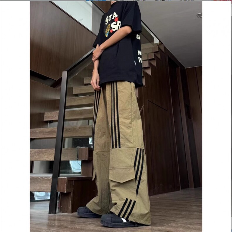 三防面料直筒宽松休闲裤男潮流痞帅阔腿裤XK401-P45限价59,男装休闲裤,电商A178