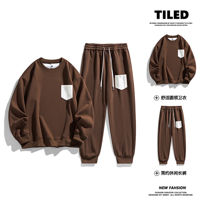 现货新款39501-P68大码控108春季大码休闲套装，男装休闲套装，星座209