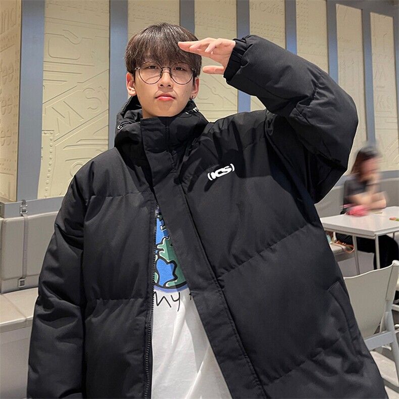 现货抖音得物可供视频三防加厚羽绒连帽棉衣外套面包棉服85526,男装棉衣,电商A486