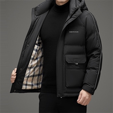 DAJ23817钱塘2020-2时尚休闲新款简约冬季厚款中年男士羽绒服P270，男装羽绒服，钱塘207-2