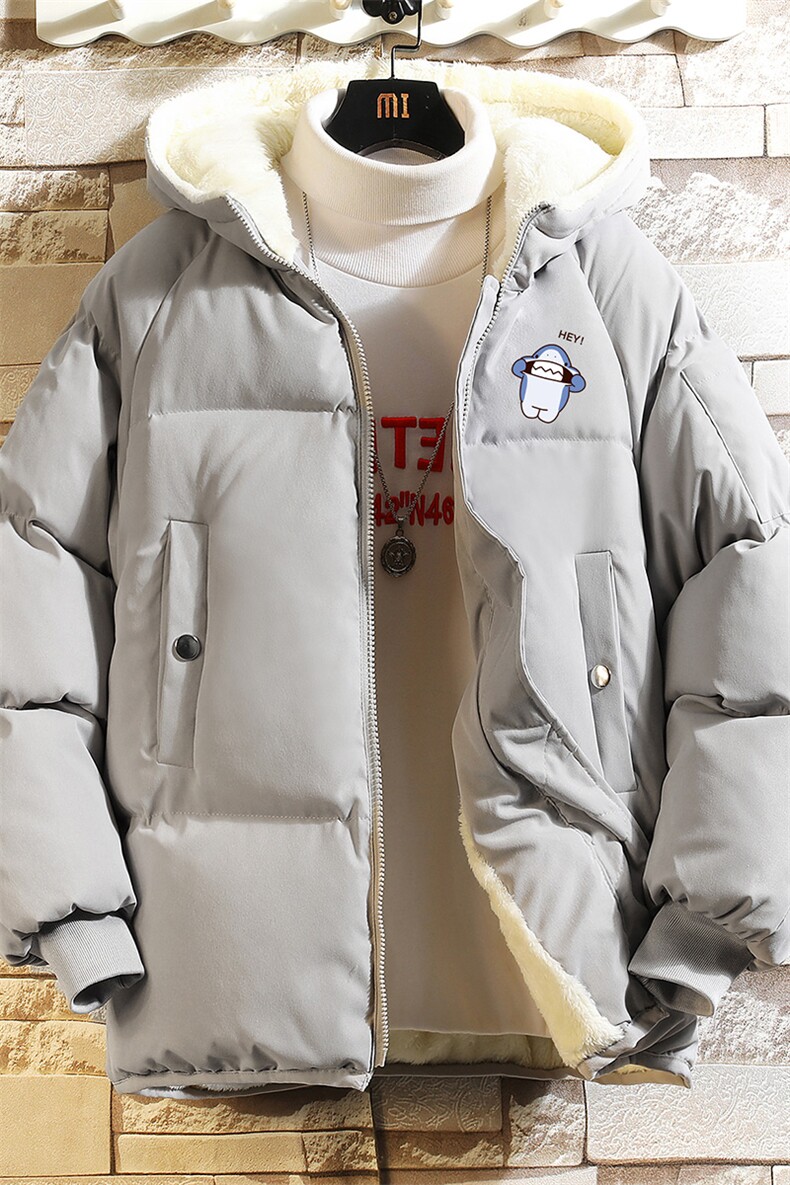 MY16167-P100加厚加绒连帽衣男大码服男面包服男砖墙挂拍,男装棉衣,电商A040A