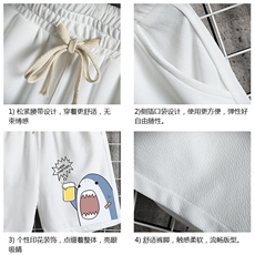 MK37137-P15冰丝短裤男士大码宽松休闲五分裤男运动中裤网格挂拍，男装休闲裤，电商A040A