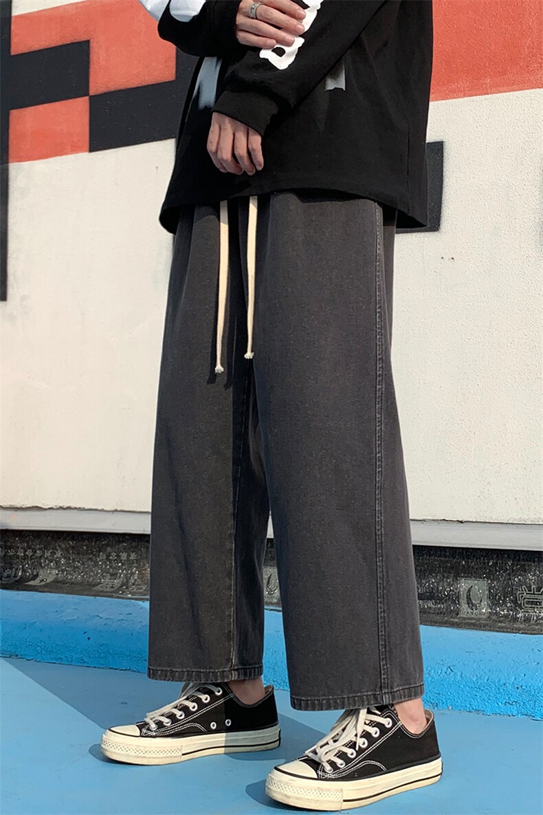 运动风2023春上新牛仔九分裤百搭潮流长裤K821-P4035,男装休闲裤,星座718-1