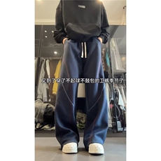 M36-P35运动裤男士2025春季新款休闲宽松直筒长裤男生美式潮，女装休闲裤，电商B323A