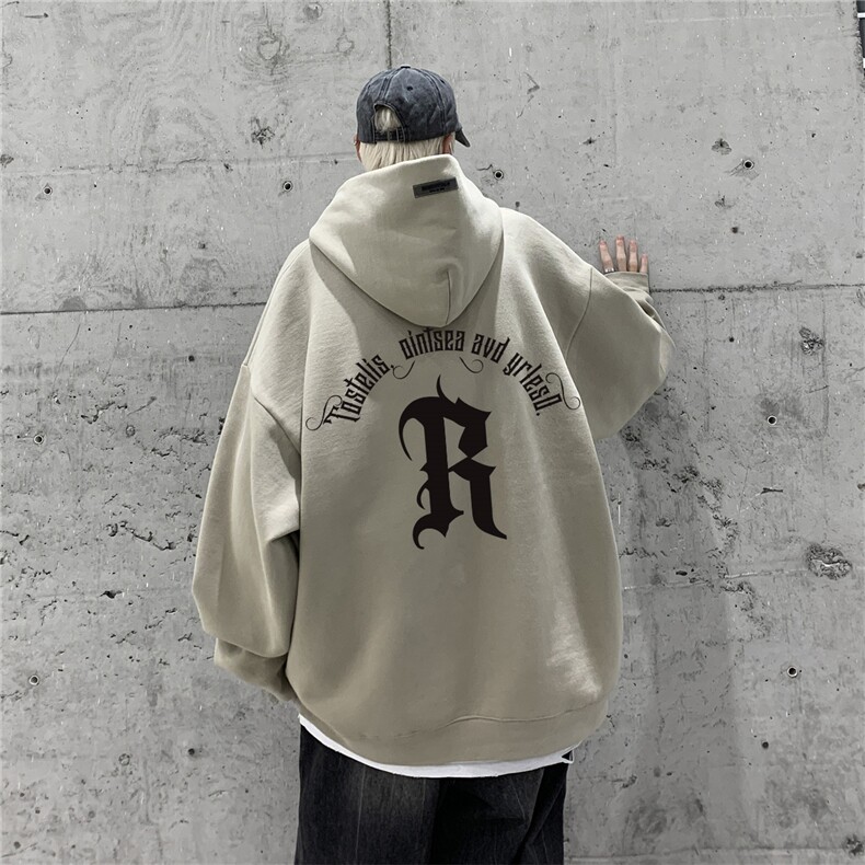 供抖音丶重磅高品棉350克排扣连帽R卫衣LW6073-特p58控78图片