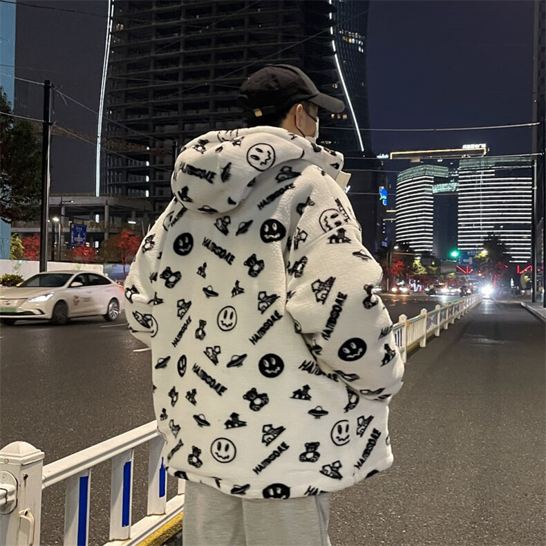 清仓款羊羔毛绒外套加绒夹克棉袄棉服棉衣男连帽P80立领P70,男装夹克,星座207