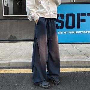 重磅380g华棉美式水洗棉褶皱大码休闲伞兵裤男K24003-特P50控98图片