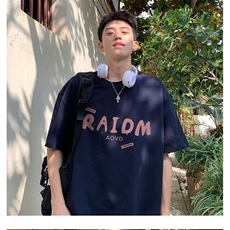 美式潮牌夏季新款设计感字母t恤男生青少年休闲体恤宽松FTX1385，男装T恤，星座208-5