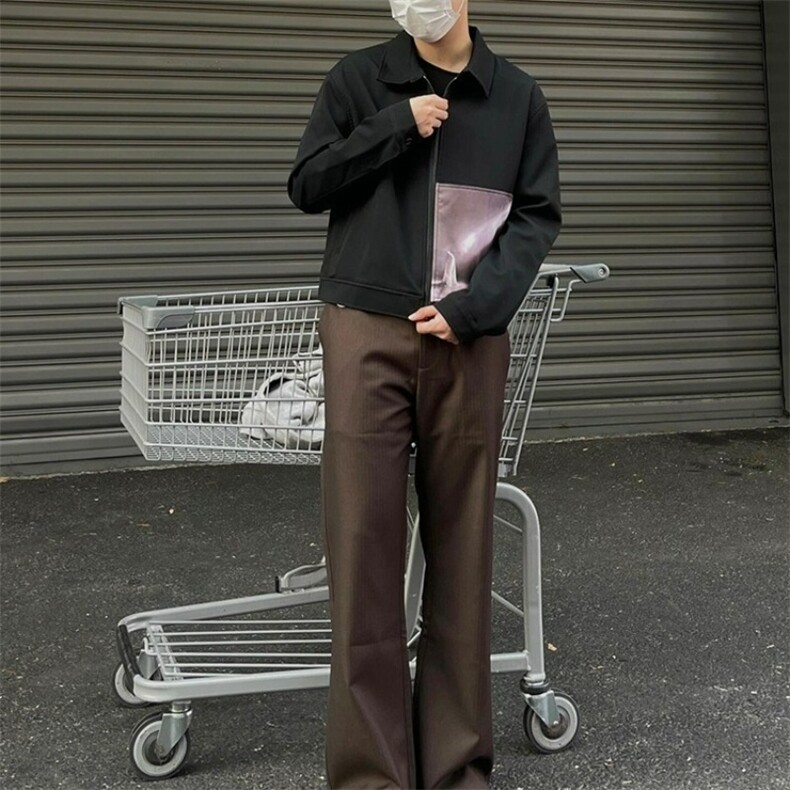 短款外套男款秋冬美式潮牌小众设计感夹克JK69-P63,男装夹克,星座208-5