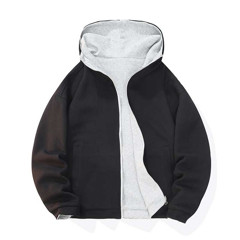 数据重磅版型连帽廓形美式高领设计小众连帽卫衣WY7063P60,男装卫衣,电商A128