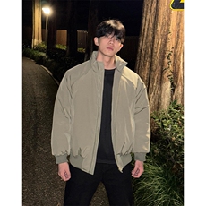 现货美式高街休闲棉衣夹克三防立领纯色户外工装加厚棉服外套，男装夹克，电商A486