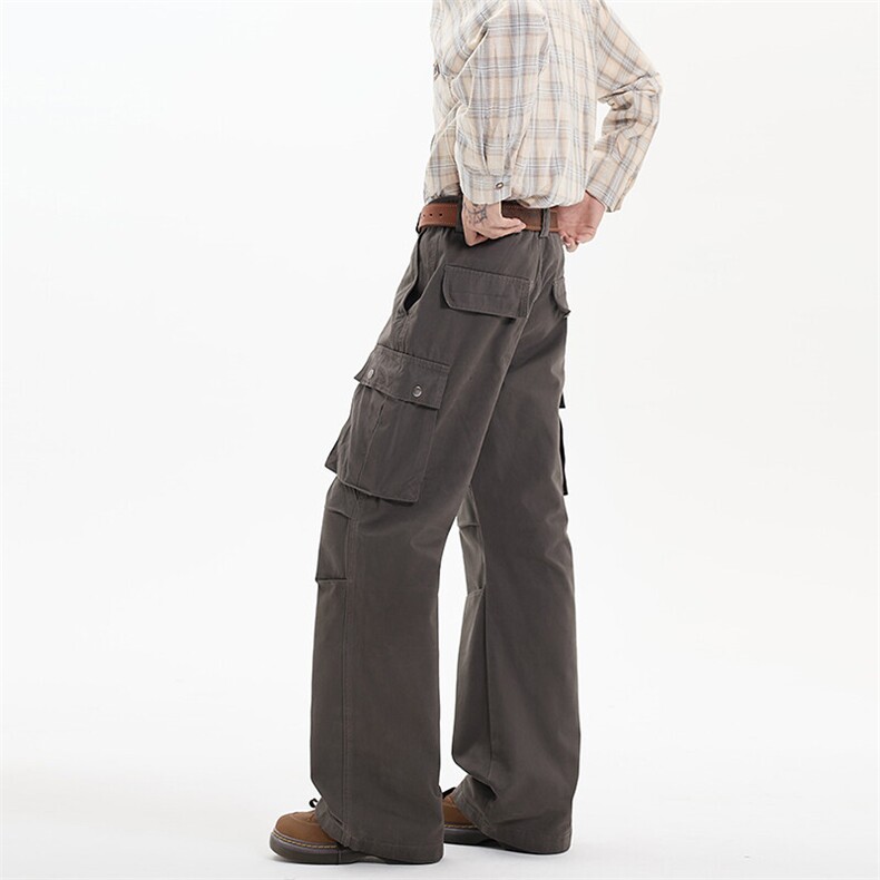 春季秋季美式ins高街hiphop多口袋工装裤货号K25127P65,男装休闲裤,电商A063