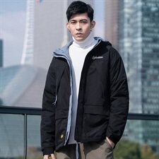 外景日系连帽大码棉衣外套撞色休闲男棉衣QT5070-SY03-，男装棉衣，星座810(原QT5070)