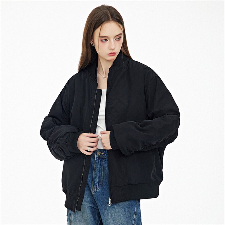 现货3色欧美街头酷炫棒球服飞行服夹克棉服外套，男装夹克，电商A105