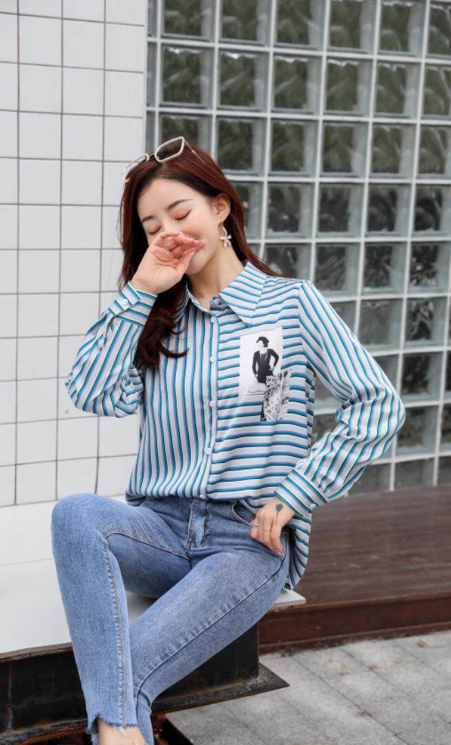 现货，春季新款仿真丝衬衣，女装，艾伊贝雪