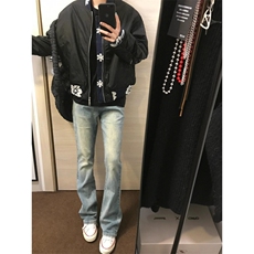 bomber飞行员夹克男短款小众提花外套cleanfit高街vibe美式棒球服，男装夹克，星座1007（原301D）
