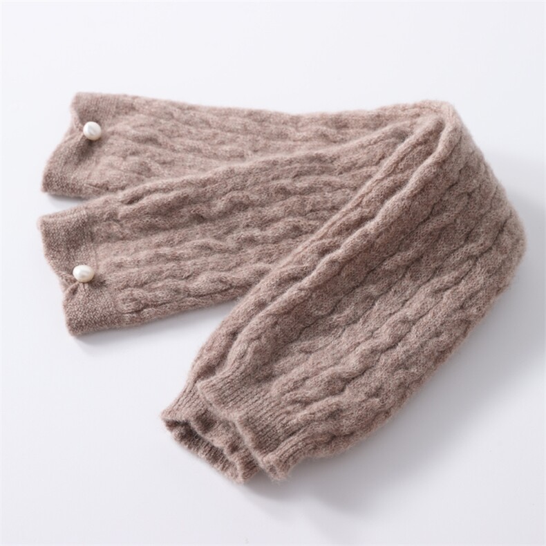 珍珠百搭时尚护手简约时尚百搭，手套，九月九羊绒