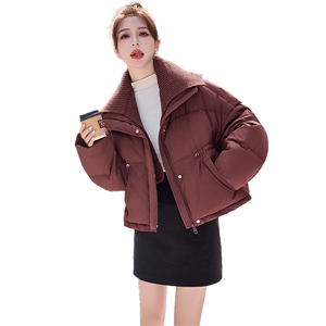 羽绒服女短款宽松大码2024新款冬季时尚高端小个子设计感保暖外套图片