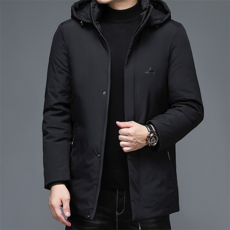 B-N2195冬季男士棉服外套男装可脱卸帽修身加棉保暖潮流P96图片
