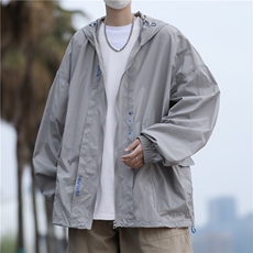 DF915-P45防晒衣外套男透气夏季薄款潮牌大码宽松连帽时尚防晒服，男装防晒衣，星座603-2