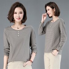 T恤纯色自然舒适宽松潮流时尚，女装T恤，小林双子