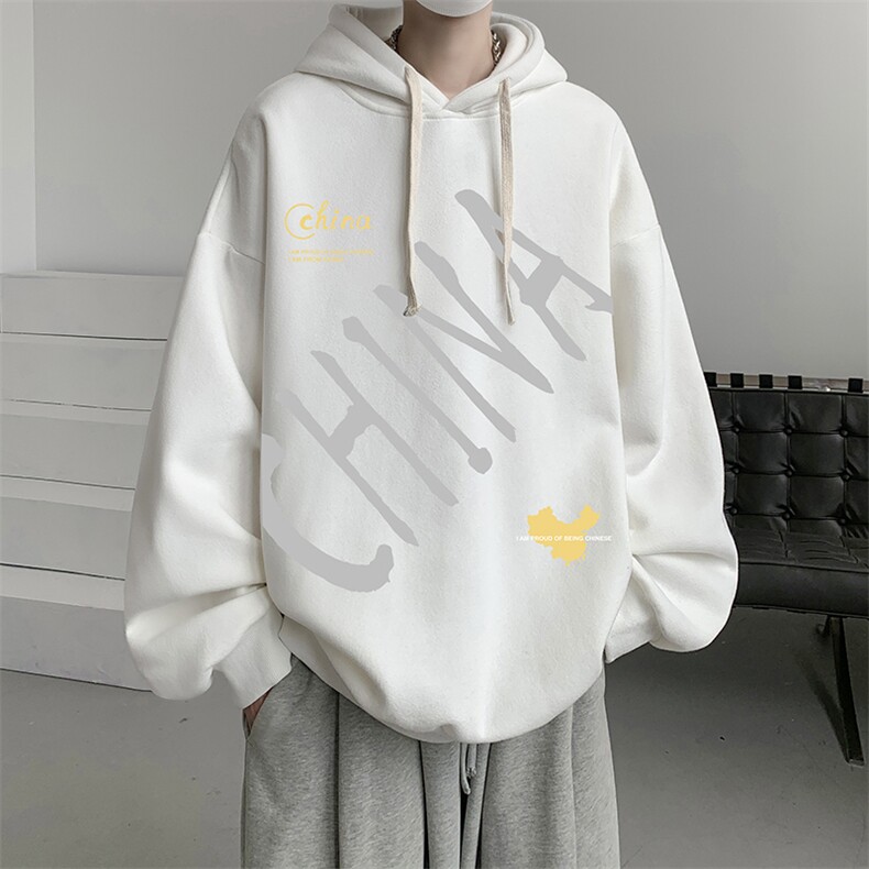 连帽卫衣男大码运动服帽衫外套WY2208-P35加绒款-P40,男装卫衣,电商A040