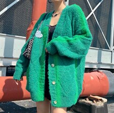 扎染毛衣开衫，女装针织衫/毛衣，艾蔚儿