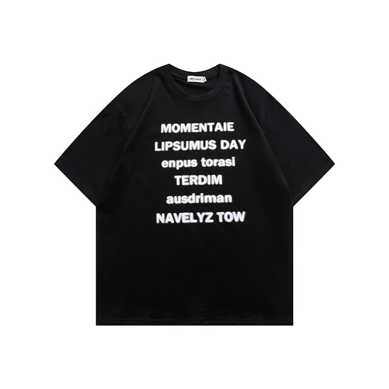 22SS字母短袖基础印花T恤615-T117-P35,男装T恤,星座702-1