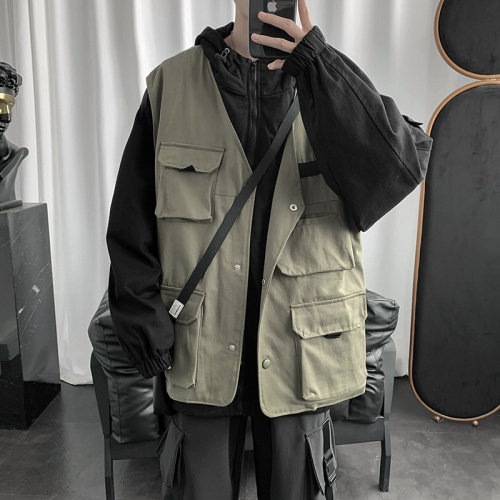 盐系工装外套宽松韩版慵懒风夹克港风百搭ins超火cec上衣J08-P70,男装夹克,星座1008-1
