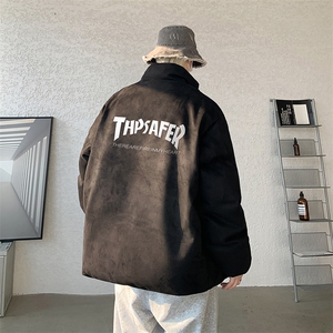 麂皮绒棉衣男大码立领棉袄子男羽绒棉服JM87007-P110图片